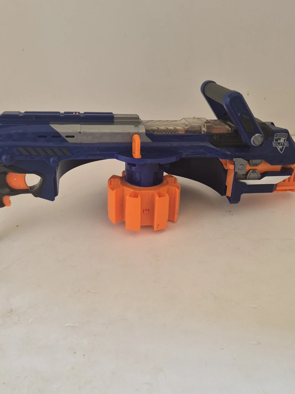 Nerf Hail-Fire Dart Blaster - Dark Blue & Bright Orange